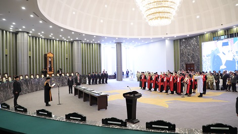 KETUA MAHKAMAH AGUNG LANTIK 16 KETUA PENGADILAN TINGGI
