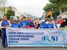 Peringatan HANI 2025, Pengadilan Tinggi Gorontalo Hadir Dukung Gerakan Anti Narkoba