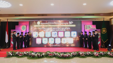 RAYAKAN HARI JADI KE-80, MAHKAMAH AGUNG LUNCURKAN 13 INOVASI APLIKASI