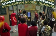 Ketua Pengadilan Tinggi Gorontalo meresmikan Inovasi Selasar Inspirasi Kepaniteraan dan Command Center PN Tilamuta