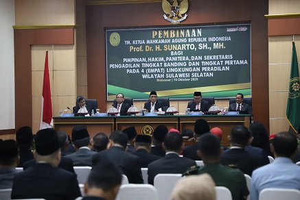 KETUA MAHKAMAH AGUNG APRESIASI APARATUR PERADILAN ATAS RAIHAN OPINI WTP KE-13 DARI BPK