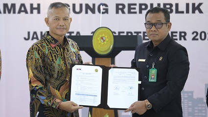 MAHKAMAH AGUNG TERIMA ASET TANAH DAN BANGUNAN HASIL RAMPASAN KPK