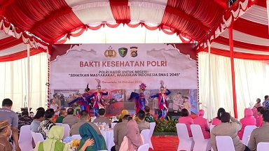 Bakti Kesehatan Polri Dihadiri Ketua Pengadilan Tinggi Gorontalo