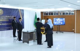 KETUA MA LANTIK PENGURUS PUSAT IKAHI 2025–2028, TEKANKAN INTEGRITAS DAN PROFESIONALITAS HAKIM