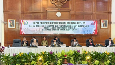 Ketua Pengadilan Tinggi Gorontalo Hadiri Rapat Paripurna DPRD Provinsi Gorontalo