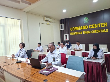 Pengadilan Tinggi Gorontalo Ikuti Perisai Badilum Episode ke-13