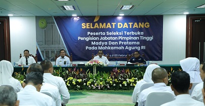 SEKRETARIS MA BUKA ASSESMEN SELEKSI TERBUKA JPT MAHKAMAH AGUNG TA 2026
