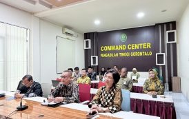 Pengadilan Tinggi Gorontalo Ikuti Pembinaan Teknis dan Administrasi Yudisial oleh Pimpinan Mahkamah Agung RI Secara Daring