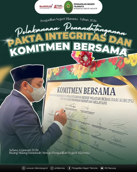 Pelaksanaan Penandatanganan Pakta Integritas dan Komitmen Bersama