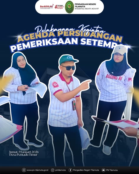 Pelaksanaan Agenda Pemeriksaan Setempat