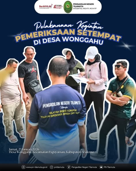 Pelaksanaan Kegiatan Pemeriksaan Setempat di Desa Wonggahu