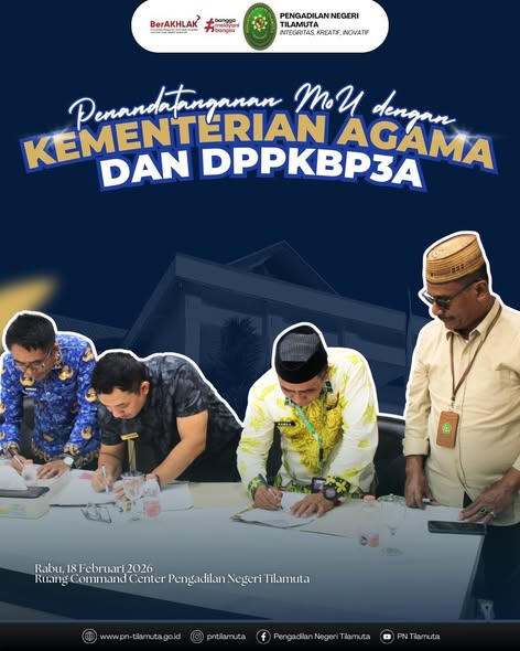 Penandatanganan MoU dengan Kementerian Agama dan DPPKBP3A