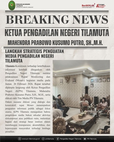 Rapat Monitoring dan Evaluasi Kegiatan Media