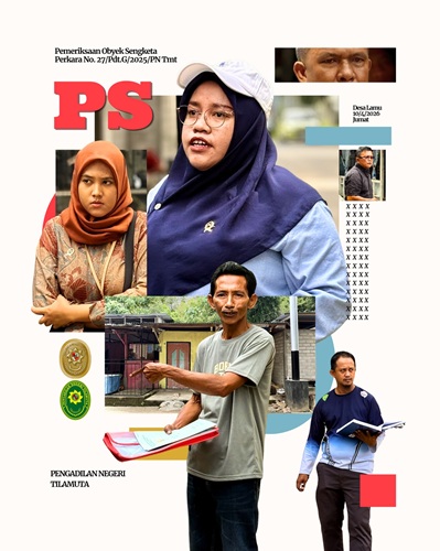 Pemeriksaan Obyek Sengketa Perkara No 27/Pdt.G/2025/PN Tmt