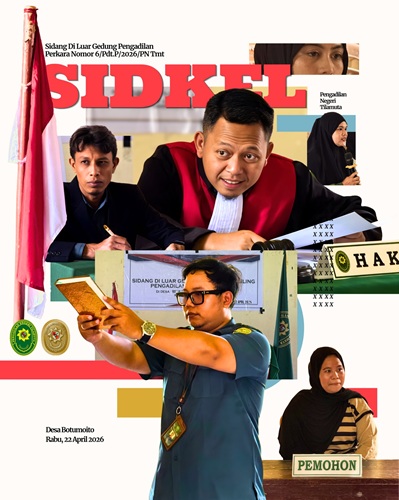 Sidang di Luar Gedung Pengadilan Perkara Nomor 6/Pdt.P/2026/PN Tmt
