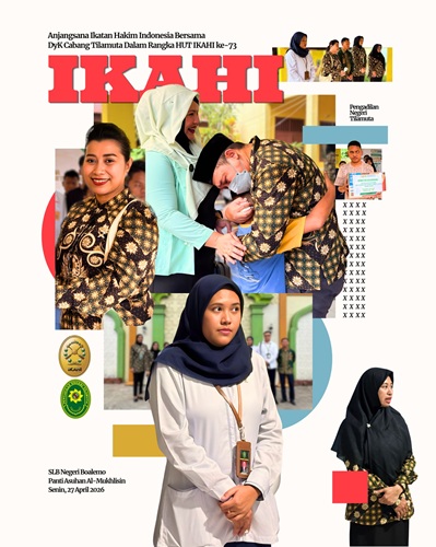 Anjangsana Ikatan Hakim Indonesia Bersama DYK Cabang Tilamuta dalam Rangka HUT IKAHI Ke-71