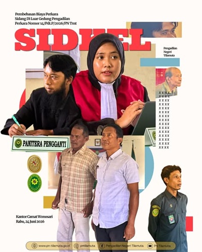 Sidang di Luar Gedung Pengadilan Perkara Nomor 14/Pdt.P/2026/PN Tmt